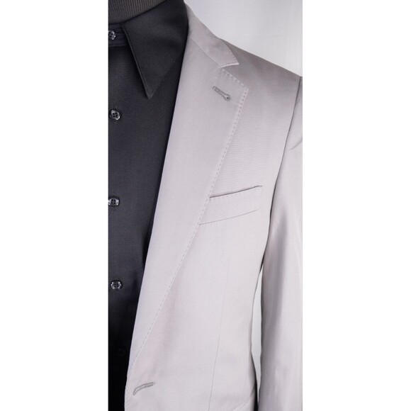 Club Monaco New York Grant Fit Cotton Sport Coat Jacket Blazer Beige Sz 36R EUC - Picture 4 of 13